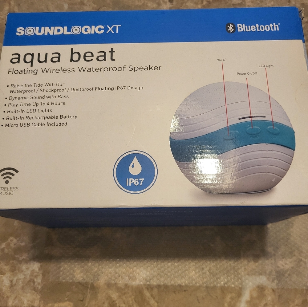 Aqua Beat Blue Portable Speaker
